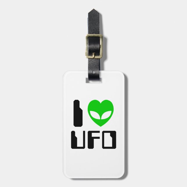 Jag Alien Heart UFO Bagagebricka (Vertikal Framsida)