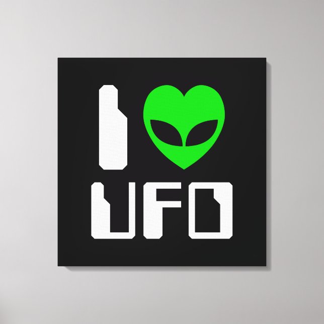 Jag Alien Heart UFO Canvastryck (Framsida)