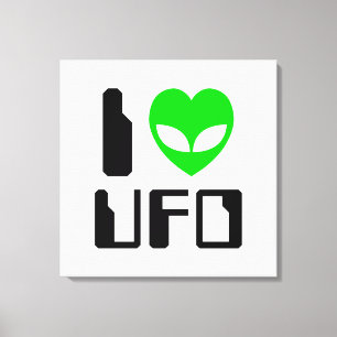 Jag Alien Heart UFO Canvastryck