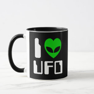 Jag Alien Heart UFO-kaffe Mugg