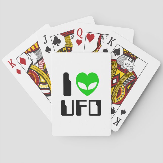 Jag Alien Heart UFO Kortlek (Baksidan)