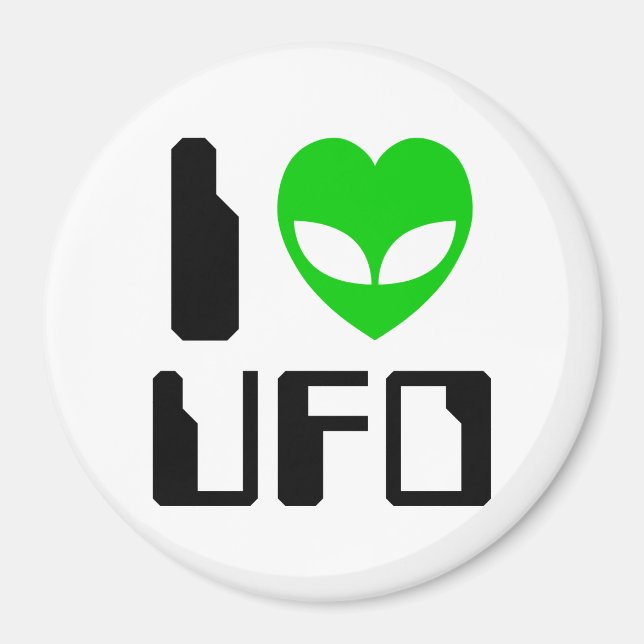 Jag Alien Heart UFO Magnet (Framsidan)