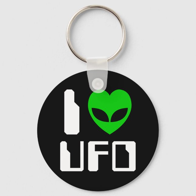Jag Alien Heart UFO Nyckelring (Framsida)