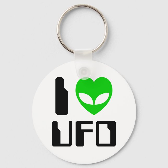 Jag Alien Heart UFO Nyckelring (Framsida)