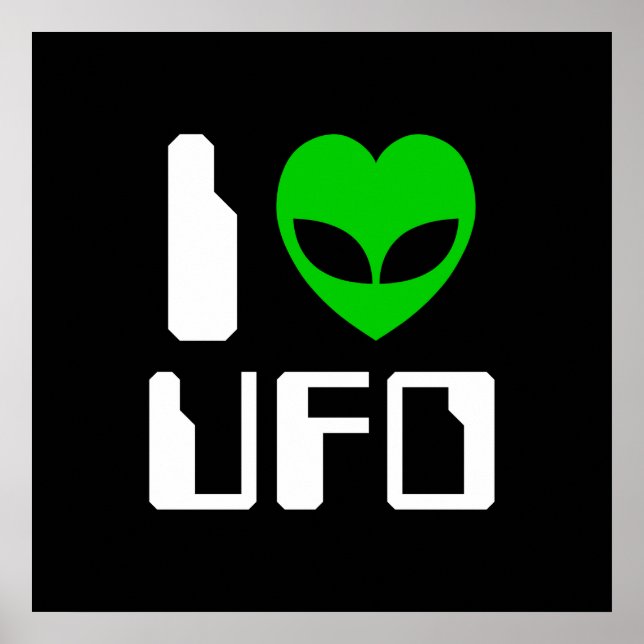 Jag Alien Heart UFO Poster (Framsidan)