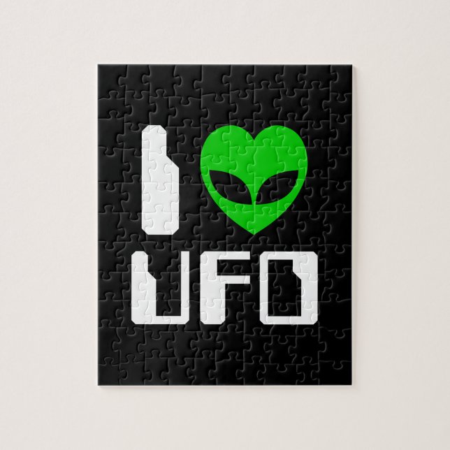 Jag Alien Heart UFO Pussel (Vertikal)
