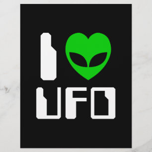 Jag Alien Heart UFO Reklamblad
