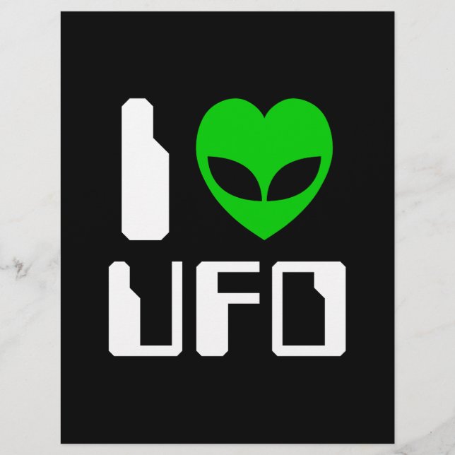 Jag Alien Heart UFO Reklamblad (Framsidan)