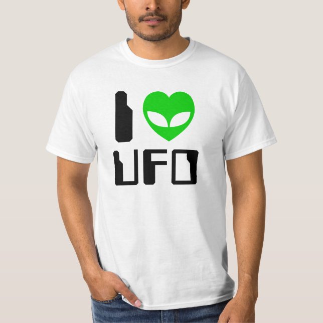 Jag Alien Heart UFO Tee Shirt (Framsida)