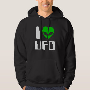 Jag Alien Heart UFO Tröja Med Luva