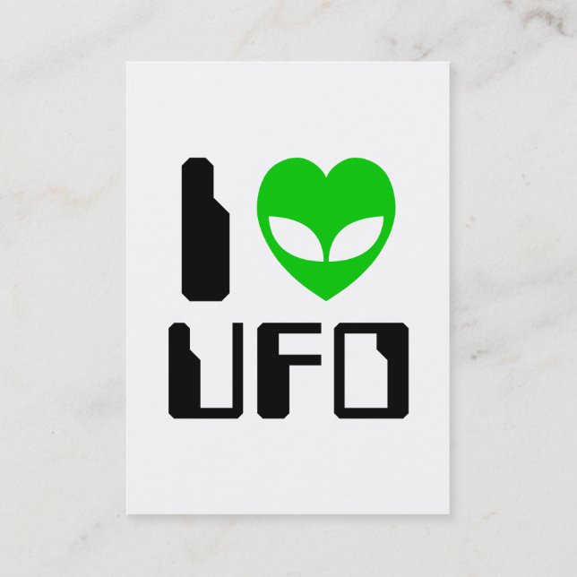Jag Alien Heart UFO Visitkort (Baksida)
