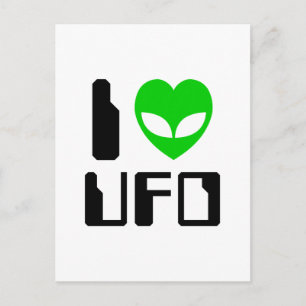 Jag Alien Heart UFO Vykort