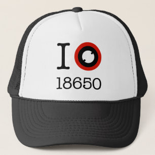 Jag älskar 18650 Li-Jon batterier Keps