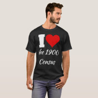 Jag älskar 1900 års folkräknings shirt