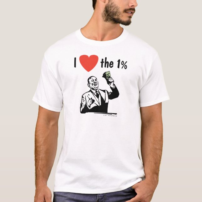 JAG ÄLSKAR 1%en T Shirt (Framsida)