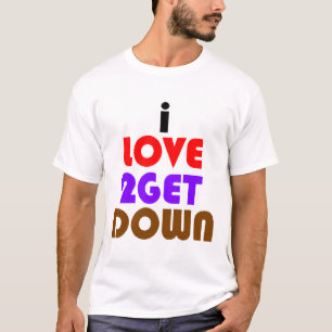 jag älskar 2 får besegrar och smutsar ner t-shirt