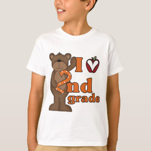 Jag älskar 2nd klassTshirts och gåvor Tee