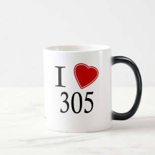Jag älskar 305 Miami Magisk Mugg