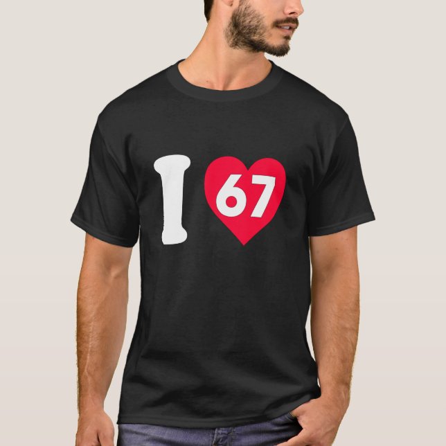 Jag älskar 67 t shirt (Framsida)