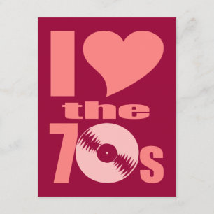 Jag älskar 70-tal inbjudningar