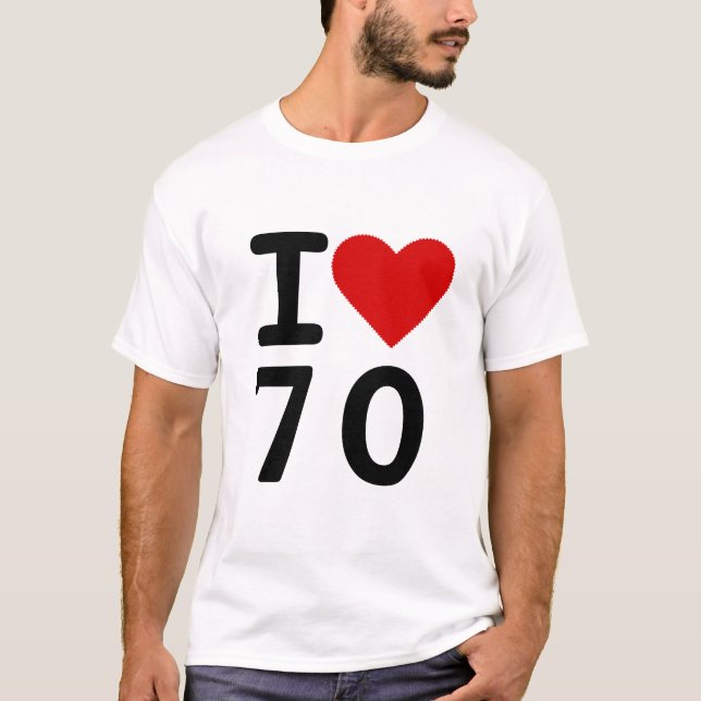 Jag älskar 70 tröja (Framsida)