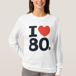 Jag älskar 80-tal t shirt