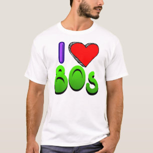 Jag älskar 80-tal t shirt