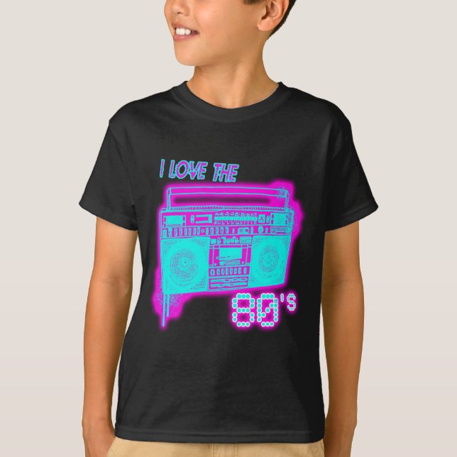 JAG ÄLSKAR 80-tal Tee Shirt (Framsida)