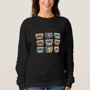Jag älskar 80-talet Retro kassettband 1980-talets T Shirt