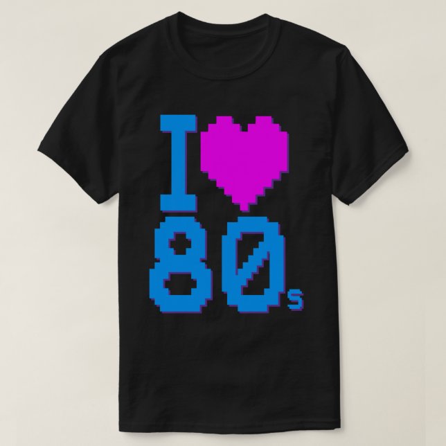 Jag älskar 80-tals T-shirt (Design framsida)