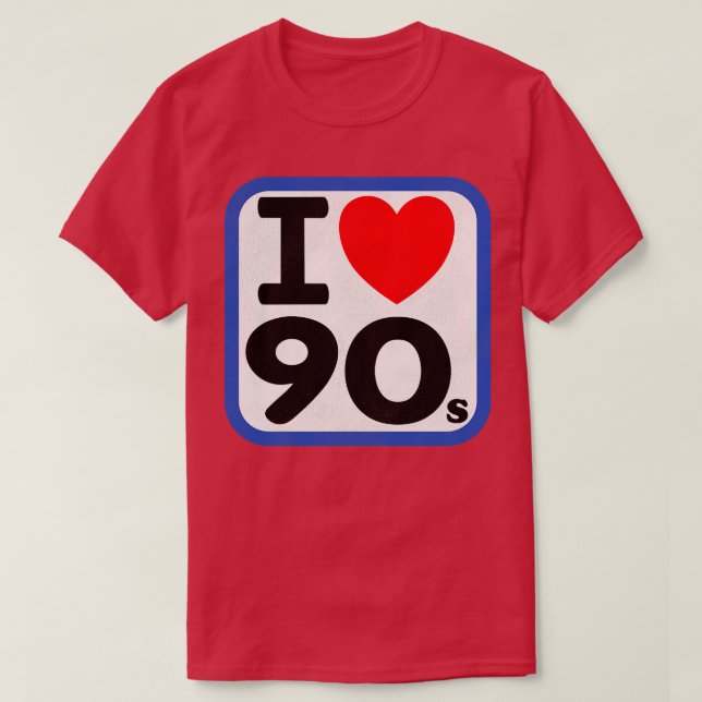 Jag älskar 90-talet t shirt (Design framsida)