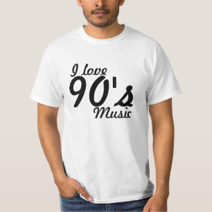 Jag älskar 90-talmusikT-tröja Tee Shirt