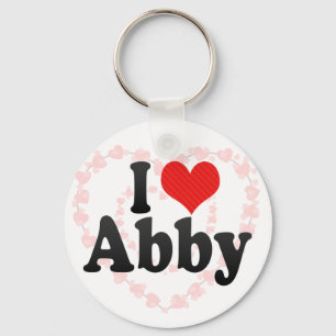 Jag älskar Abby Nyckelring