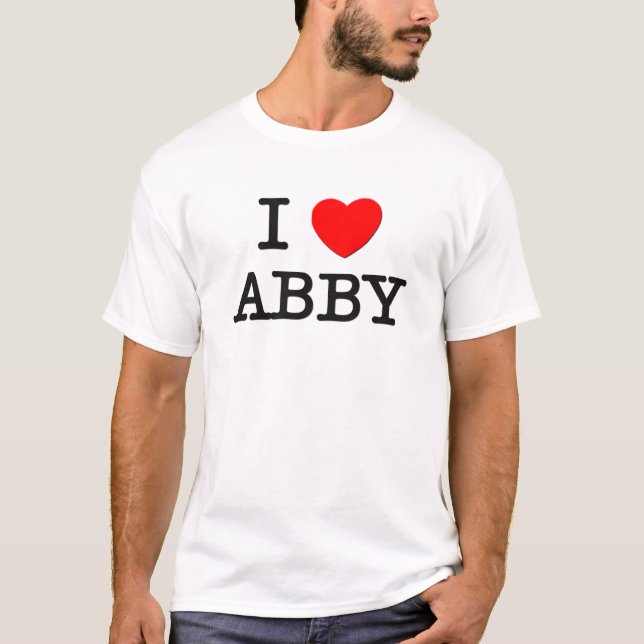 Jag älskar Abby Tee Shirt (Framsida)