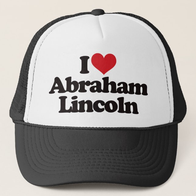 Jag älskar Abraham Lincoln Keps (Framsida)