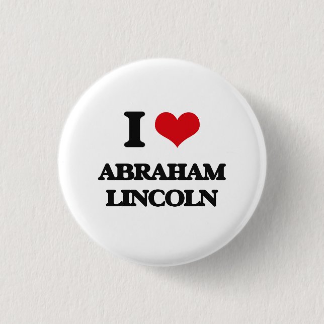 Jag älskar Abraham Lincoln Knapp (Framsida)