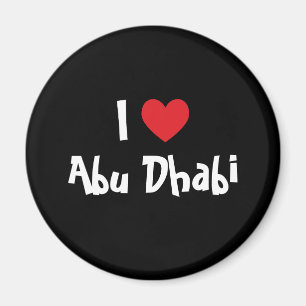 Jag älskar Abu Dhabi Magnet