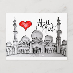 Jag älskar Abu Dhabi Vykort
