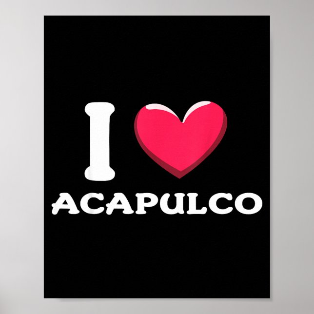 Jag älskar Acapulco Mexiko  Poster (Framsidan)