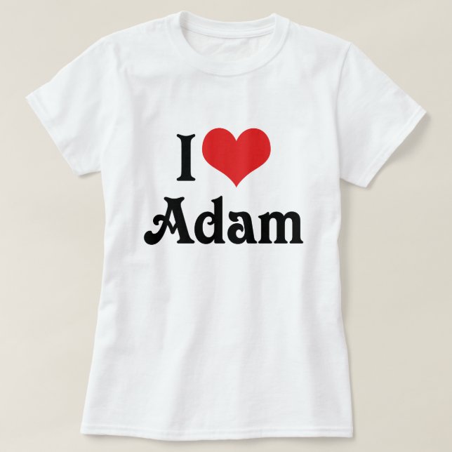 Jag älskar Adam Tröja (Design framsida)