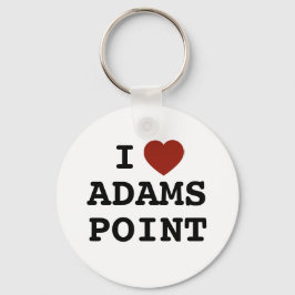 Jag älskar Adams Point-nyckelring Nyckelring