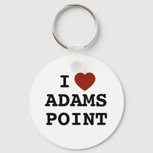 Jag älskar Adams Point-nyckelring Nyckelring