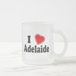 Jag älskar Adelaide Frostad Glasmugg