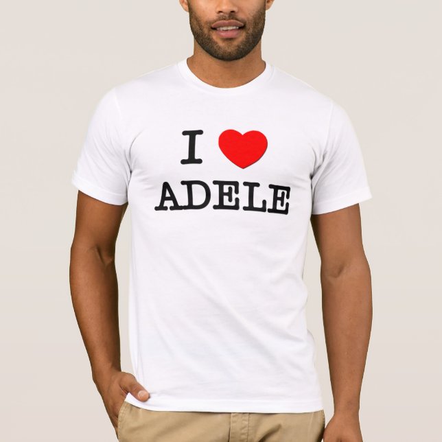 Jag älskar Adele Tee Shirt (Framsida)