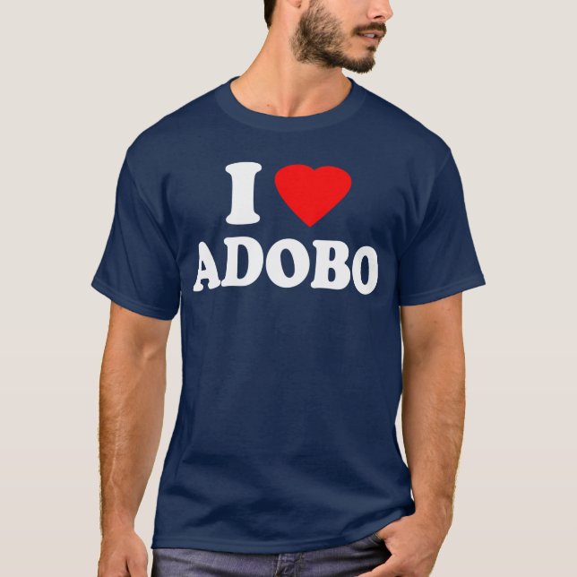Jag älskar adoboen tee shirt (Framsida)