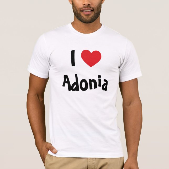 Jag älskar Adonia T-shirt (Framsida)