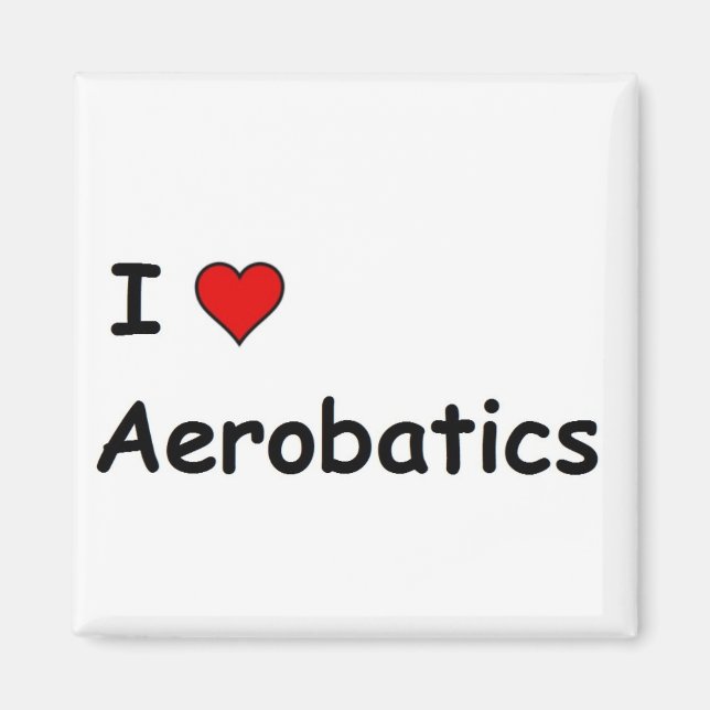 Jag älskar aerobatik magnet (Framsidan)