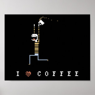Jag älskar affischen för konst för PIXELet för Poster