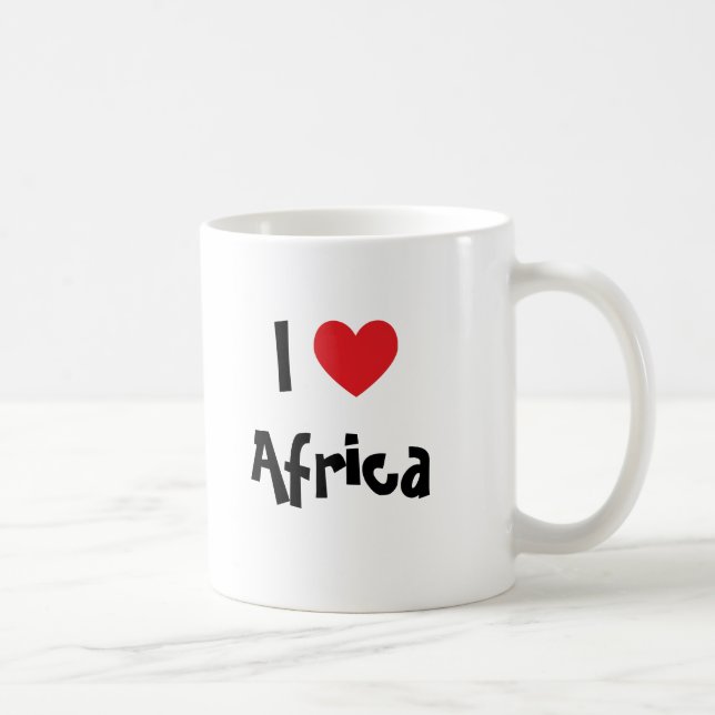 Jag älskar Afrika Kaffemugg (Höger)