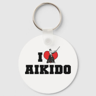 Jag älskar Aikido Nyckelring